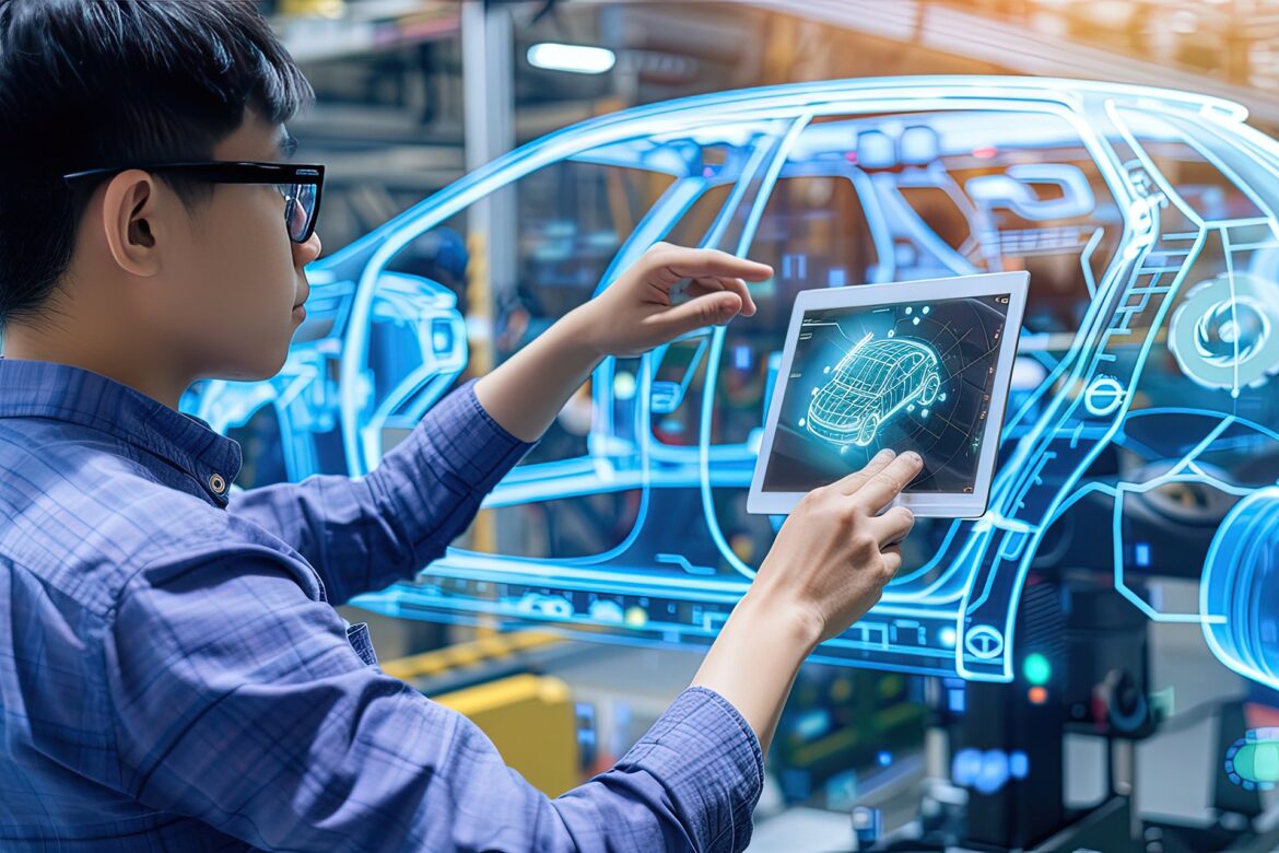 Auto engineer shaping the next generation of cars.